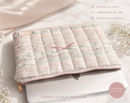 Laptop-Tasche „Spring Dream“ – Handmade Zipper Bag