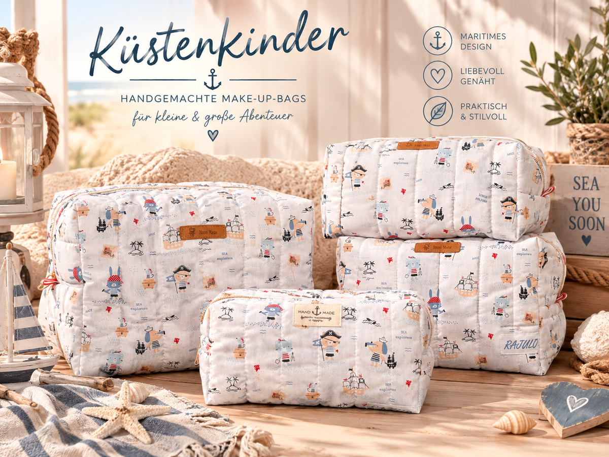 Zipper Bag - Tasche  „Küstenkinder“